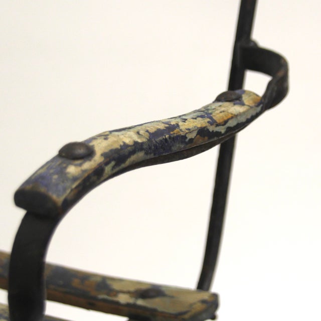 Wood French Children's Garden Folding Chair, 1930s For Sale - Image 7 of 9