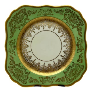 Antique Square Side Plates by H&c Selb Bavaria for Edgerton, Circa 1900 - Set of 6 For Sale