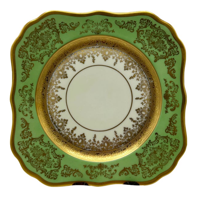 Antique Square Side Plates by H&c Selb Bavaria for Edgerton, Circa 1900 - Set of 6 For Sale
