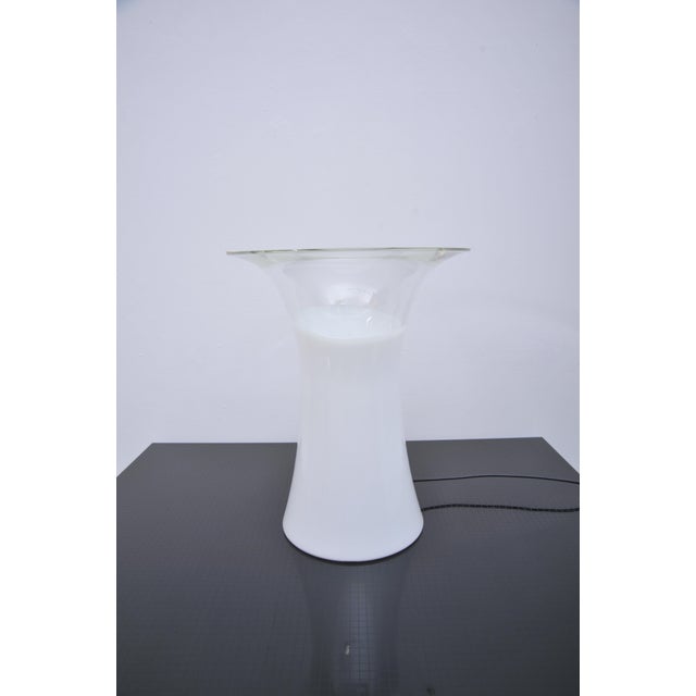 Murano Glass Mushroom Table Lamp attributed to Vistosi, 1970s For Sale - Image 6 of 11