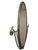 French Art Deco Hand Wrought Nickeled Iron Oval Mirror W/ Linear & Scroll Detail For Sale - Image 10 of 16