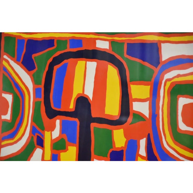 1970s Jacques Soisson Abstract Serigraph 25" X 33" For Sale - Image 4 of 6