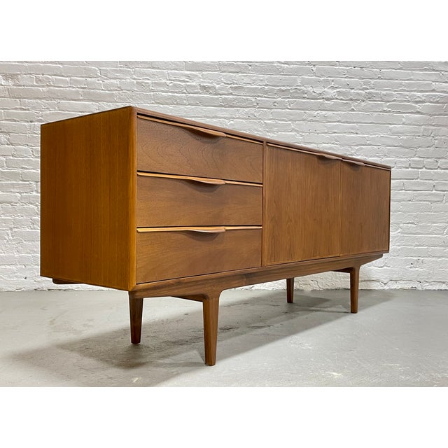 Mid-Century Modern Funky Sculptural Mid Century Modern Styled Credenza | Teak Media Stand | Handmade Sideboard For Sale - Image 3 of 13