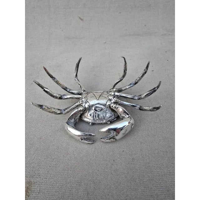 Vintage Silver Plated Crab Vessel For Sale In Los Angeles - Image 6 of 8