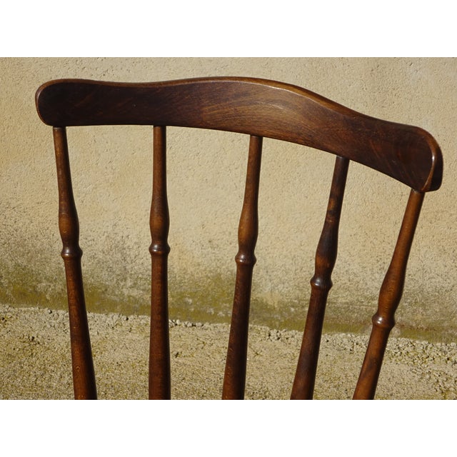 Wood and Fabric Chairs, Set of 2 For Sale - Image 6 of 18