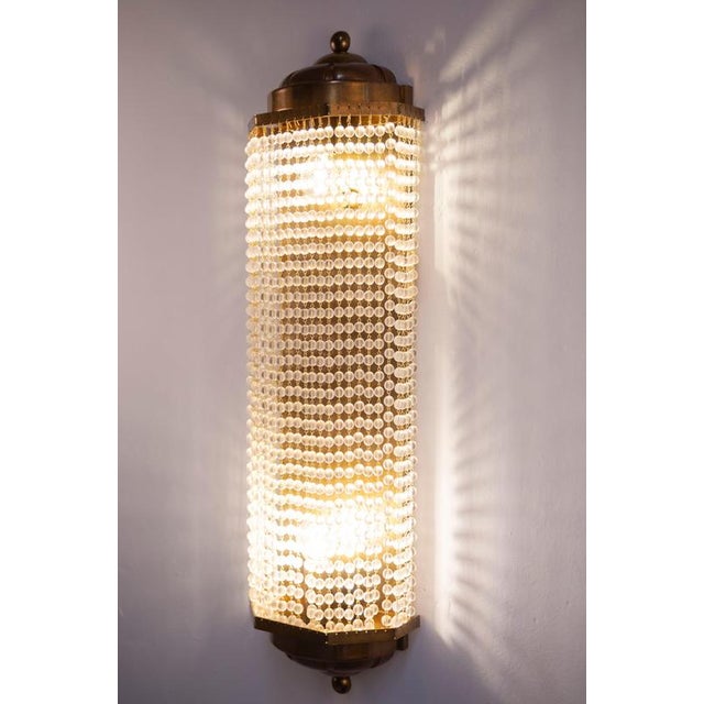 Vintage Art Deco Style Crystal Sconces, 1970, Set of 4 For Sale - Image 9 of 17