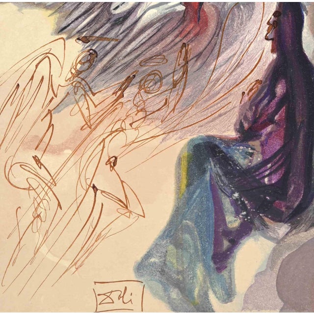 In The Sky of Jupiter - "The Divine Comedy" - Song 19 - Paradise is a woodcut print realized in 1963 for a series...