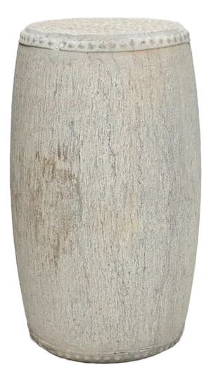 Chinese Studded Limestone Drum, C. 1900