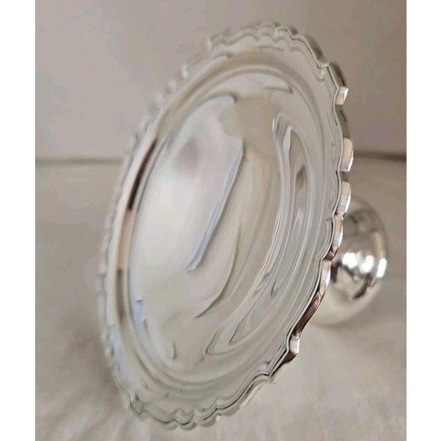 Metal Sterling Silver Pedestal Tazza Bon Bon Dish by William Aitken, Birmingham, 1904 For Sale - Image 7 of 18
