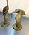 Hollywood Regency 1960s-70s Brass Heron Sculptures Pair For Sale - Image 3 of 5