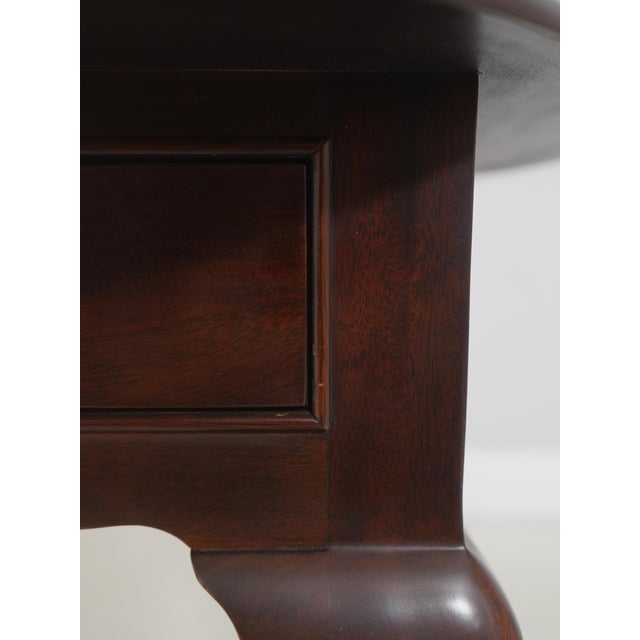 Stickley 1 Drawer Oval Mahogany Lamp Table For Sale In Philadelphia - Image 6 of 18