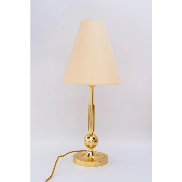 Large Table Lamp with Fabric Shade, Vienna, Austria 1950s For Sale - Image 13 of 13