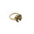 A mid-century figural ring that pairs the lucky horseshoe with a sculpted horse head, this 14K gold piece adds a little...