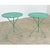 Early 20th Century French Pair of Metal Bistro Tables with New Powder Coat, 2 Pieces For Sale - Image 11 of 12