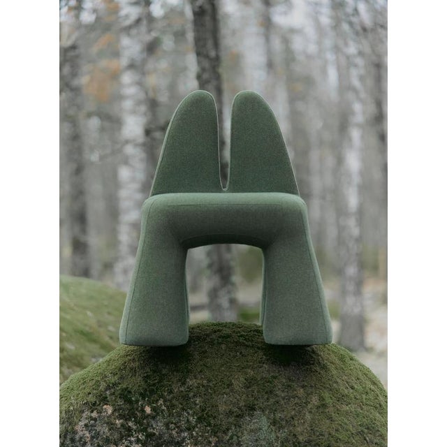 Grun’ chair by faina design: victoriya yakusha material: textile, foam rubber, sintepon, wood. Dimensions: d 67 x w 69 x h...