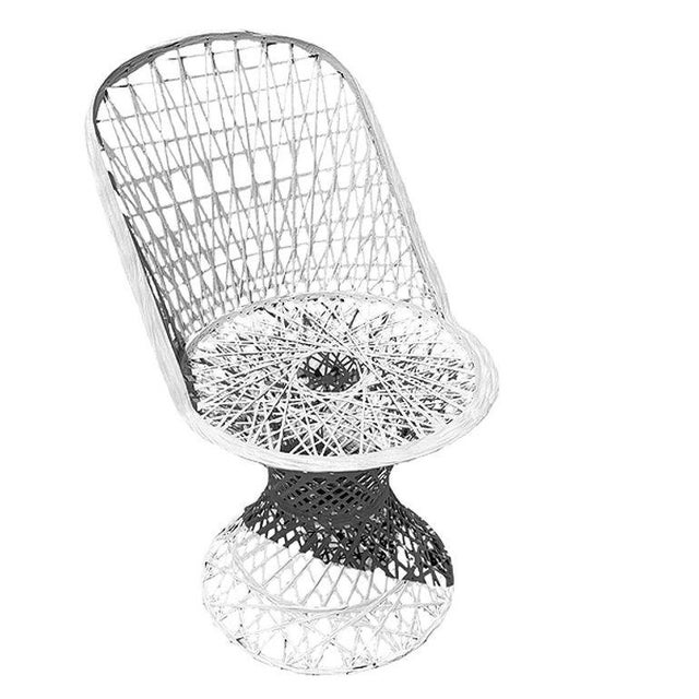 Mid 20th Century Spun Fiberglass Four Chairs & Large Table Outdoor Patio Set by Russell Woodard, Attributed For Sale In Los Angeles - Image 6 of 10
