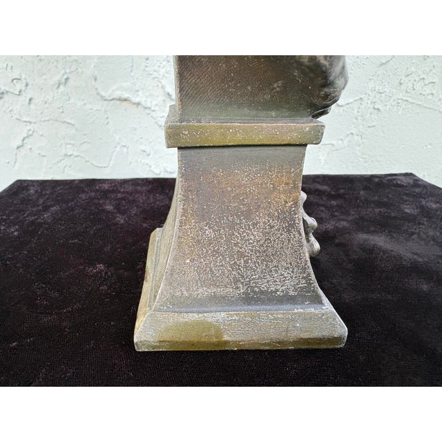 Art Nouveau Polychrome Bust “Enid” of a Young Woman, European, C. 1900–1915 For Sale - Image 11 of 12