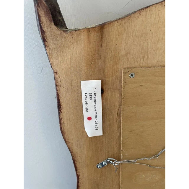 Adirondack Style Beveled Glass Mirror Signed on the Back E. Albright and Dated 2009 For Sale - Image 10 of 10