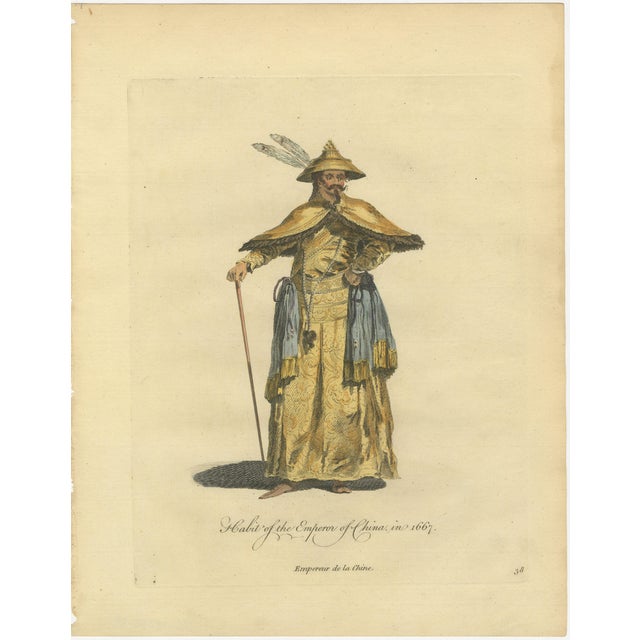 Jefferys, Emperor of China in Imperial Court Dress, 1749, Print For Sale