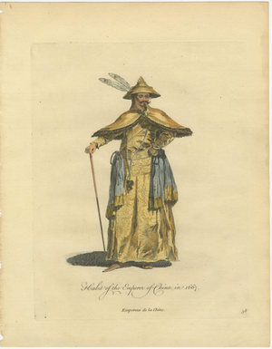 Jefferys, Emperor of China in Imperial Court Dress, 1749, Print