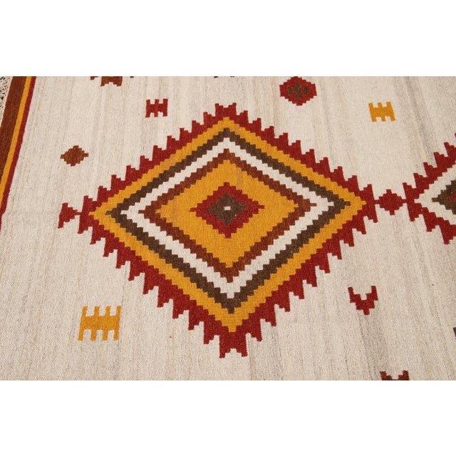 21st Century Modern Kilim Rug 6 '6'' X 9' 10''. For Sale - Image 10 of 13