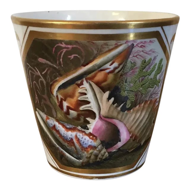 1810 English George III Coalport Porcelain Beaker Vase For Sale