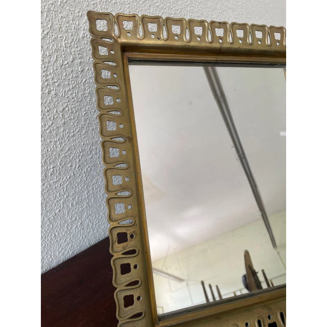 Paolo Buffa Table Mirror by Paolo Buffa for Serafino Arrighi, Italy, 1940s For Sale - Image 4 of 10