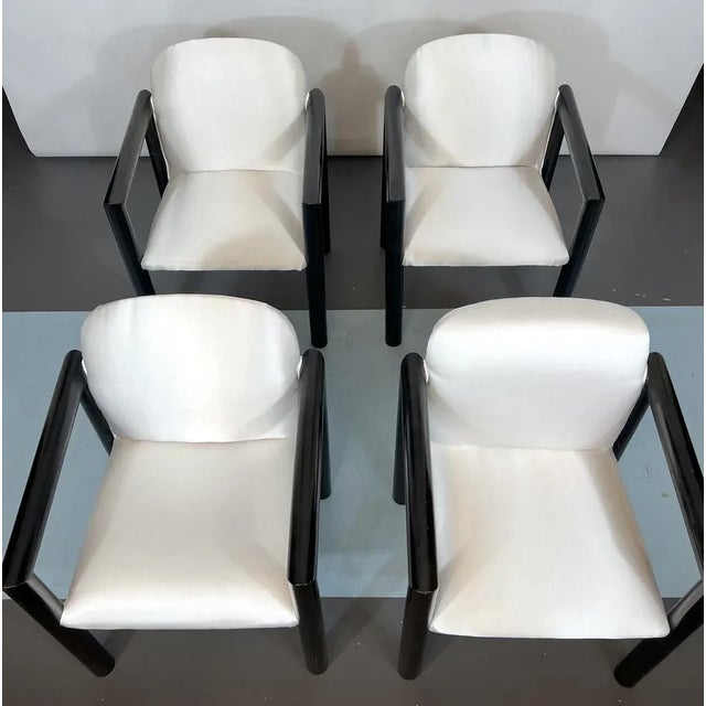 1970s Mid-Century Italian Modern Armchairs, 1970s, Set of 4 For Sale - Image 5 of 16