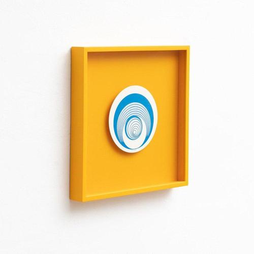 After Marcel Duchamp Rotorelief Print Framed, circa 1980 Edited by Walther König Series 133, Germany in 1987. Framed...