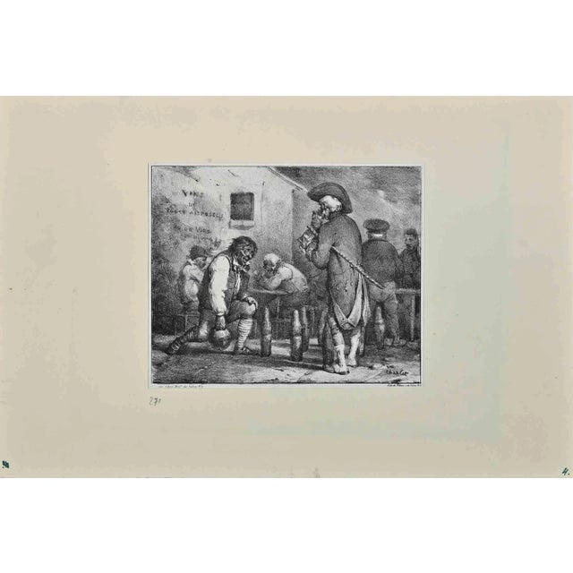 Nicolas Toussaint Charlet, The Keels, Original Etching, 19th-Century For Sale - Image 3 of 3