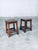 Set of Belgian Hand Crafted Wooden Stools, 1940s For Sale - Image 17 of 18