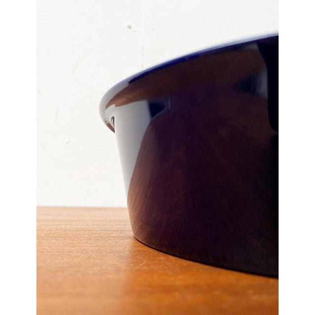 Vintage German Dark Blue Lukull Ceramic Bowl from Schönwald For Sale - Image 6 of 15