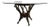 Vintage Bamboo Chippendale Pedestal Glass Dining Table, Maitland -Smith Style For Sale