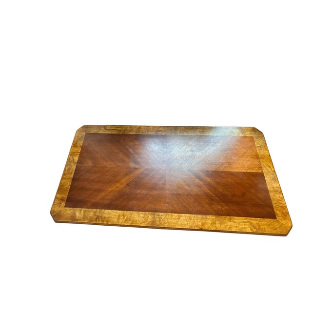 Custom Refinished Hand-Painted 3-Drawer Writing Desk For Sale - Image 4 of 9