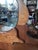 Brown 1930s Jacobean Revival Walnut and Figured Maple Vanity With Tall Arched Mirror For Sale - Image 8 of 11