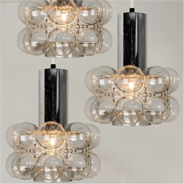 Cascade Light Fixture with Five Pedant Lights by Helena Tynell, 1960s For Sale - Image 16 of 18