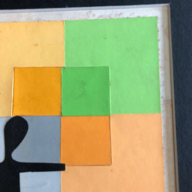 Contemporary Contemporary Original Wayne Cunningham “Albee’s Ll” Hands Across America Series Abstract Collage For Sale - Image 3 of 5