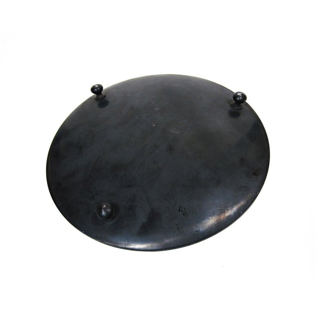 Vintage Toledo Damascene Plate 24k Gold Inlaid Steel Spain 7" European Decor For Sale - Image 4 of 9