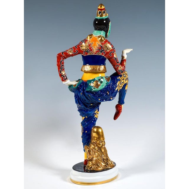 Art Deco Porcelain Figure by C. Holzer-Defanti for Rosenthal, Germany, 1920s For Sale - Image 3 of 11