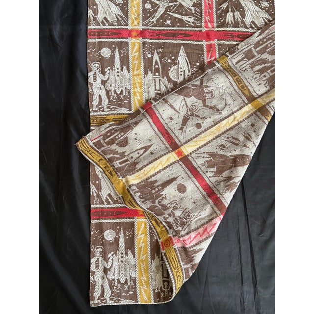 Red 1960s Space Age Fabric Panel For Sale - Image 8 of 13