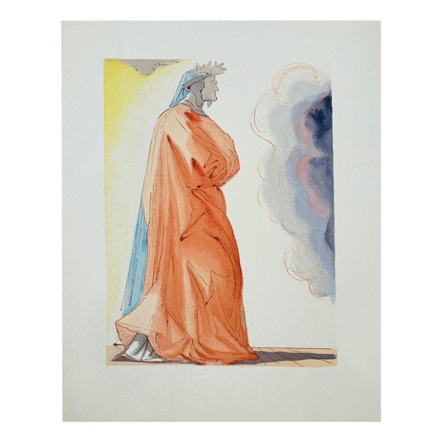 Salvador Dali, Dante at the Entrance to Paradise, Woodcut For Sale