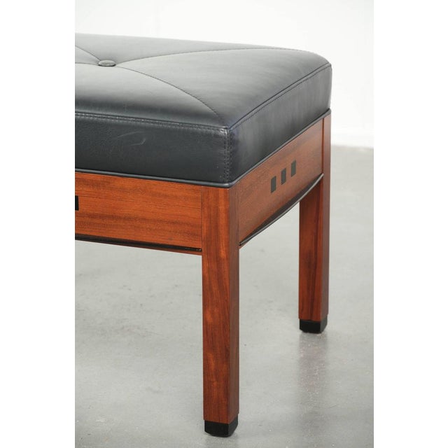 Animal Skin Ottoman in Black Cowhide Leather from Schuitema For Sale - Image 7 of 9