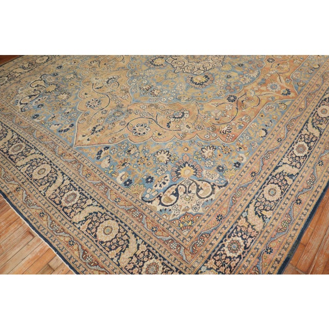 Early 20th Century Antique Zabihi Collection Persian Tabriz Room Rug For Sale - Image 9 of 12