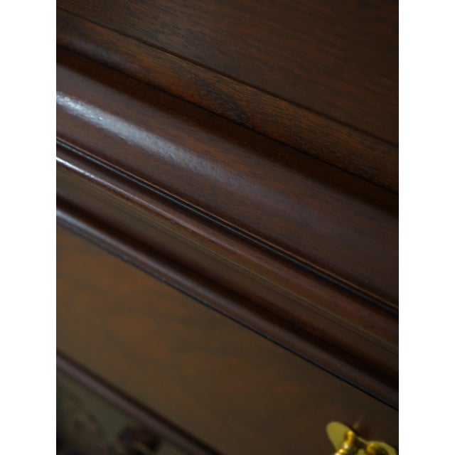 1990s Baker Colonial Williamsburg Collection Chippendale Mahogany Highboy For Sale - Image 14 of 17