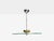 Mid-Century Modern Swedish Modern, Raw Glass, Metal, Pendant Light, Sweden, 1940s, Unwired For Sale - Image 3 of 12