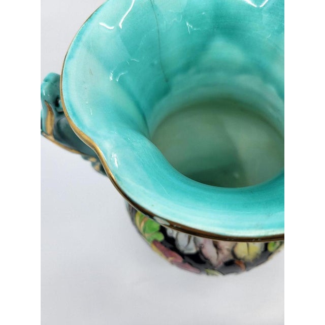 Mid-Century Modern Monaco Ceramic Vase with Gilt Decoration from Cerart, 1950 For Sale - Image 3 of 12