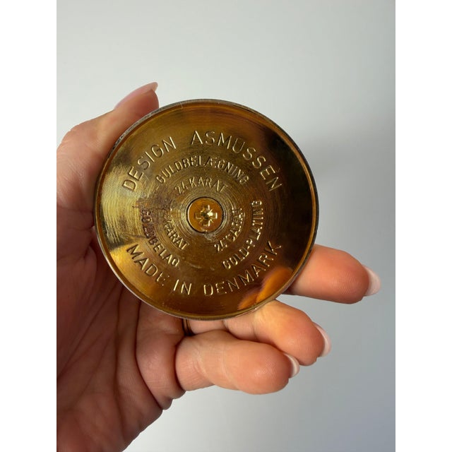 24-Karat Gold-Plated Candlestick by Hugo Asmussen for Asmussen Design For Sale - Image 9 of 11