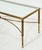 French Cocktail or Coffee Low Table of Brass and Glass in the Maison Jansen Style For Sale In Austin - Image 6 of 11