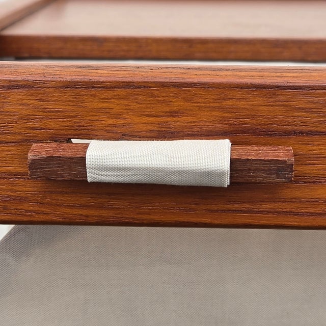 Brdr. Furbo 1970s Danish Mid Century Modern Teak Magazine Rack Side Table by Brdr. Furbo For Sale - Image 4 of 14
