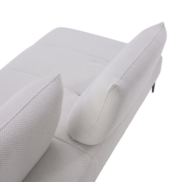 Textile Manhattan Left-Chaise Sectional Sofa With Adjustable Backrests For Sale - Image 7 of 12